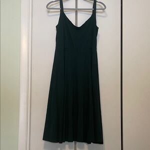 Chic Forest Green Midi Dress